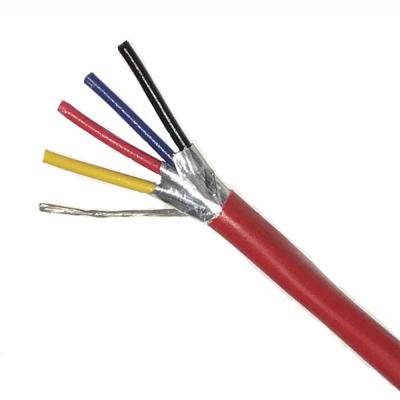 China Cable rojo antiusura para el material del cobre del PVC del sistema alarma de incendio 1mm2 en venta