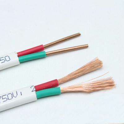China PVC-Kupfer-flaches Doppelkern-Kabel zu verkaufen
