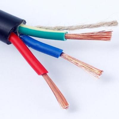 China CCC Flameproof Black Flexible Electrical Cable Round Shape 2.5 Mm 3 Core for sale