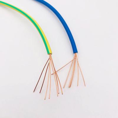 China 450V/750V Flexible PVC Single Stranded Wire Copper Core Fireproof for sale