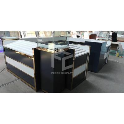 China Monomer Design Glass Watch Cabinet Display For Stores EPE Cotton Packaging for sale