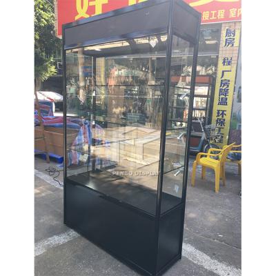 China 120cm Long Glass Display Showcase Monomer Design Retail Shop Display Counter for sale