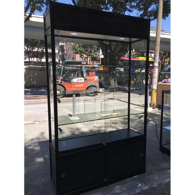 China 4PCS Shelves Store Glass Display Case 1000*400mm Powder Coated for sale