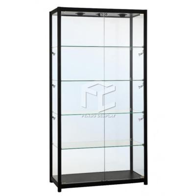 China 2000mm High Aluminum Display Showcase 8mm Tempered Glass Store Display Showcase for sale