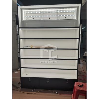 China Power Saving T5 LED Skincare Display Shelves For Shop 5mm Thick MDF for sale