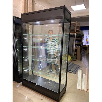 China 2000mm High Vertical Glass Display Cabinet ODM Acceptable for sale