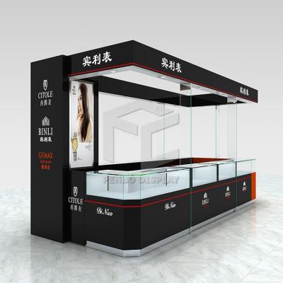 China Bake Painting Watch Display Showcase Counter for sale