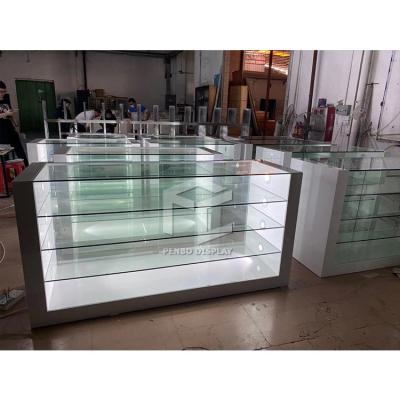 China 5mm Thick MDF Vapor Shop Display Showcase With T5 LED Lighting for sale