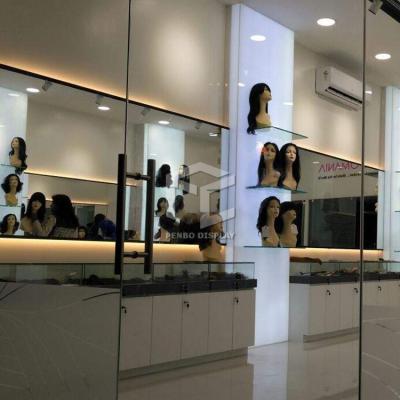 China MDF Head Wig Display Case for sale