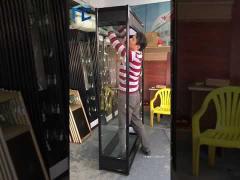 Lockable 8mm Tempered Glass Display Showcase Cabinet 120cm Long