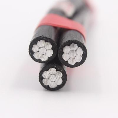 China Triplex Overhead Insulated Cable Low Voltage Overhead Power Lines for sale