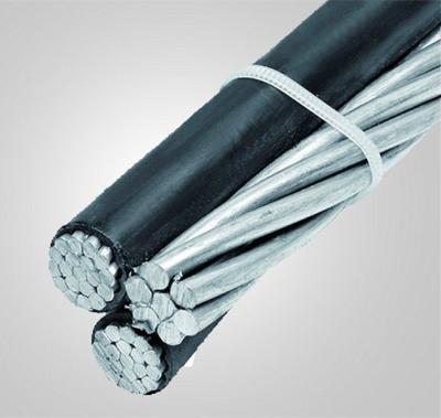 China 6 Awg Triplex Overhead Service Drop Cable With Messenger Wire for sale