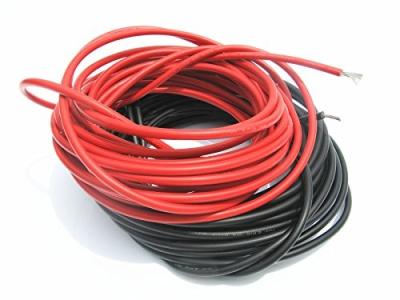 China Red Black TUV Approval 10awg 6mm solar dc wire for sale