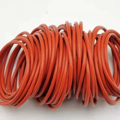 China Red Rubber O Rings SI Silicone Rubber Seal Heat Resistant AS568 JIS Standard for sale