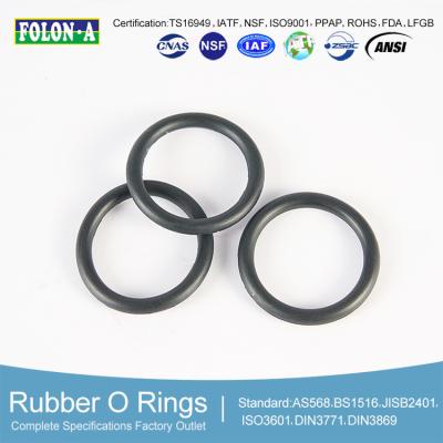 China Performance FKM O Rings Black/Green/Brown Oil Resistant Seals with 14 MPa Tensile Strength for sale