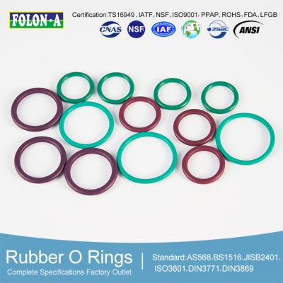 Cina Temp FKM O Ring Cord -40C to 280C Excellent Chemical Oil Resistance 14 MPa Tensile Strength in vendita