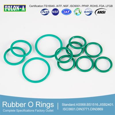China Green and Brown FKM O Rings for Automobile Engines and Power Industries for sale