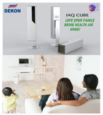 China IAQ Cube UVC kit with photocatalysis filter and H13 medical level HEPA filter equiped with two bipolar ionization plasma en venta