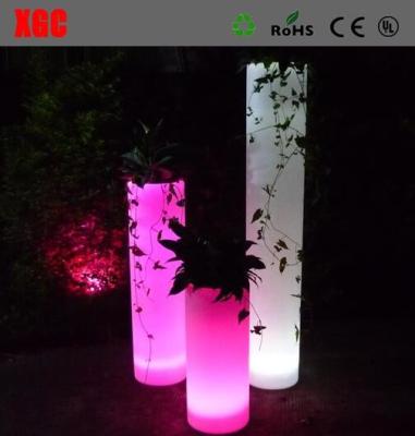 China Flor do diodo emissor de luz do RGB a grande planta a cor conduzida da luz 16 solares do potenciômetro de flor do diodo emissor de luz dos potenciômetros que muda a planta posta colorida P do escritório solar à venda