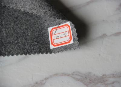 China Light Grey Flannel Wool Fabric For Sleeping Garments / Work Gloves / Blazers for sale