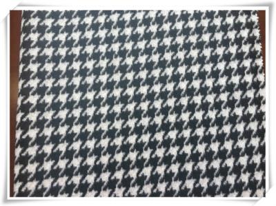 China Hound Tooth Wooly - Bully Puppy Tooth Tartan Wool Fabric For Winter for sale