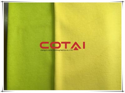 Китай Всходы предложения красочного Твилл покрывая для желтого цвета мустарда пальто женщин продается