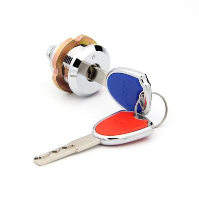 Cina Senso antiorario cromato della serratura della camma del cilindro della chiavetta del disco di Wardrob 90 gradi in vendita