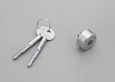 China Brass Cylinder Cross Key Lock Novel Design Silver Color D29mm * L14.2mm for sale