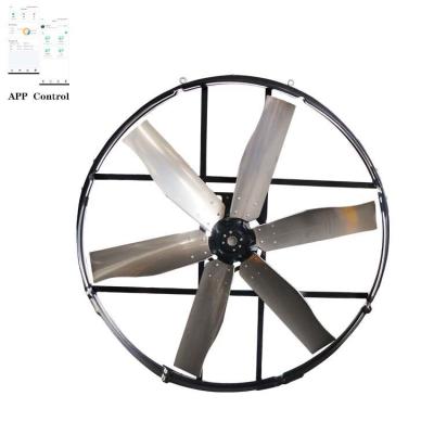 China Pre Installed Eye Bolts For Chains Industrial Panel Fan 72 Inches 120200m3/h 4.2A Power Supply for sale