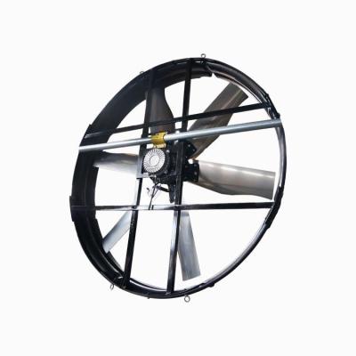 China Industrieel paneel ventilator met 72 inch Blade Diameter IP55 Beschermingsgraad Voorgeïnstalleerde oogbolten Te koop