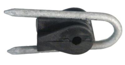 中国 ステープルUのタイプ釘の電気塀の木製のポストの絶縁体4.2mmの熱いすくいは鋼鉄に電流を通した 販売のため