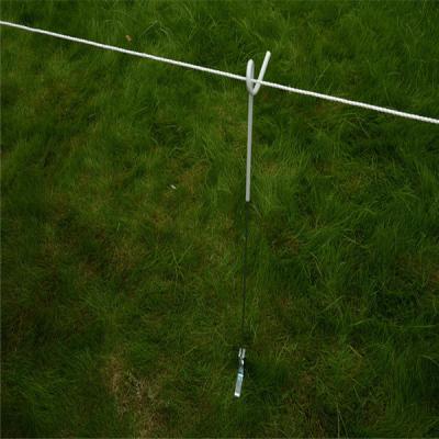 China Diameter 6.3mm Pigtail Electric Fence Posts With Smooth Corner for sale