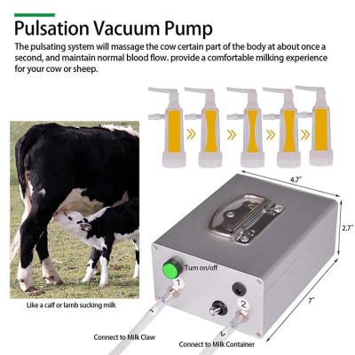 China Household Auto Stop Device Electric Goat Milker For Cow Livestock for sale