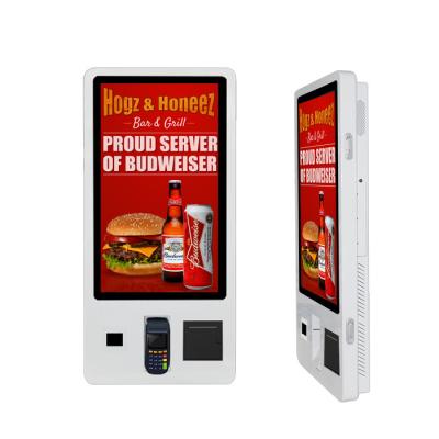 China Self Ordering Payment Touch Screen Kiosk For KFC And McDonald'S for sale