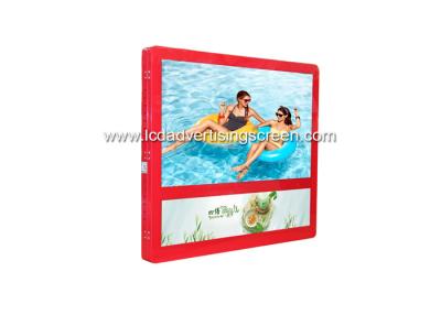 China Red Colour Elevator Lcd Advertising Player Display With Led Light Box for sale