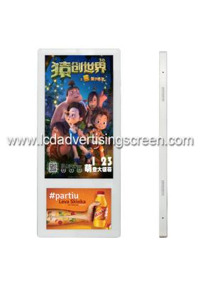 China Exposição dupla 18,5” e 10,1” da propaganda do Lcd da tela com software do ósmio de Android à venda