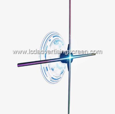 China Advertising 3D Hologram Showcase / 3D Holographic Fan Wifi Version 100cm  LED Lamp Bead for sale