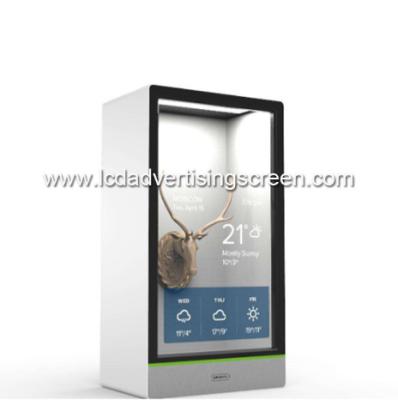 China 21.5 Inch Transparent LCD Display Box Full HD LCD Glass Box Refrigerator for sale