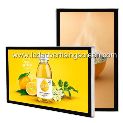 China 32 Inch Wall Mounted Lcd Advertising Screen Menu Board For Display Fast Food Bar Drink Advertising Display Monitor for sale
