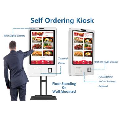 China 110v / 220v Floor Standing Digital Signage Touch Display Kiosk High Brightness for sale