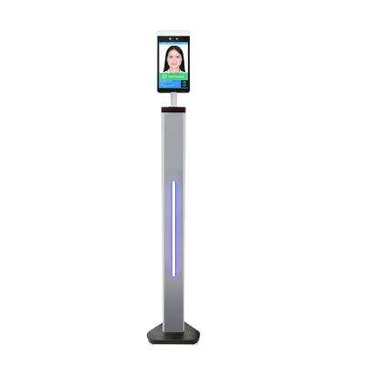 China IPS LCD DC12V Face Recognition Infrared Temperature Kiosk for sale