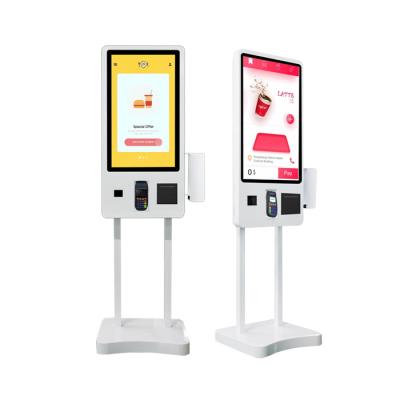 China 32 Inch Restaurant Self Ordering  Kiosk 400 Nits With Wireless Pagers for sale