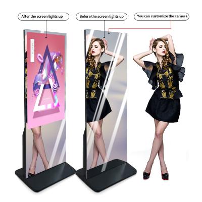China 43inch All In One LCD Advertising Screen Mirror Touch With Standalone for sale