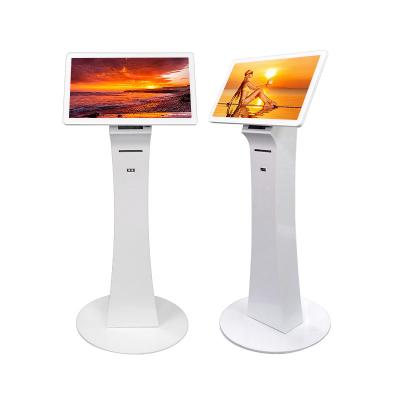 China 21.5'' floor standing WIFI Multi Touch mini totem All In One PC LCD Kiosk With Printer for sale