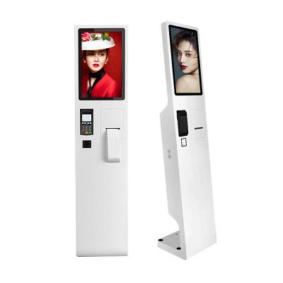 China 21.5 Inch 400 CD/M2 Brightness Self Service Payment Kiosk With Qr Scanner for sale