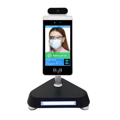 China Interactive 8inch Face Recognition Temperature Device With Android 7.1 System for sale