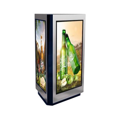China WiFi 3G 4G 3 Sided 43 Inch LCD Totem With Fan Cooling System for sale
