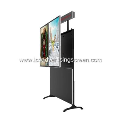 China Piso de FHD que coloca la pantalla dual de la publicidad del IPS LCD con subtítulo del LED en venta