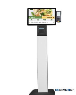 China Floor Standing Touch Screen Self Service Payment Kiosk For Restaurants for sale