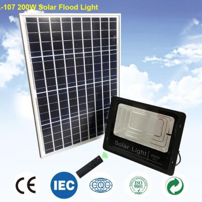 China Aluminum Alloy 250m² 60w 100W 200W Solar LED Flood Lights for sale